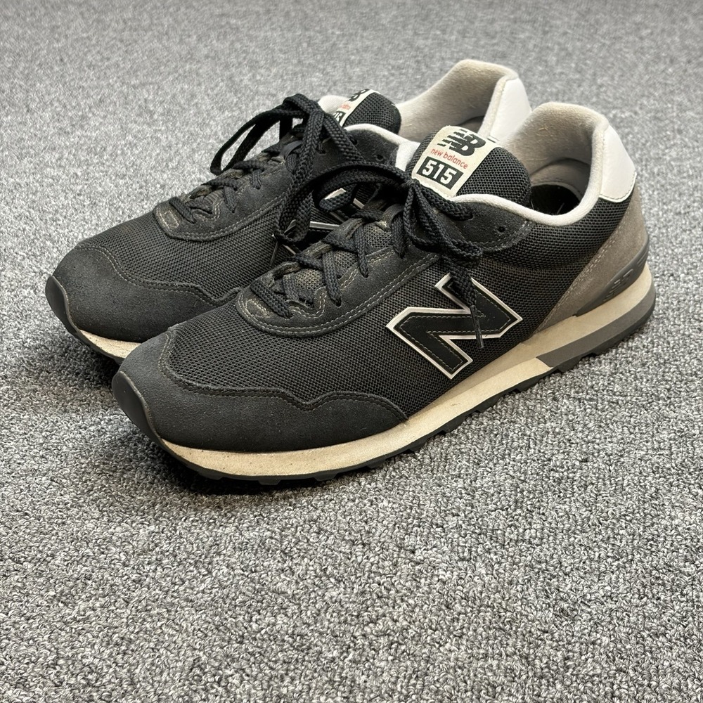 New Balance 515 Mens Black Gray White Running Casual Sneaker ML515RB3 Sz 11.5 D